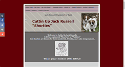 Desktop Screenshot of cuttinupjackrussells.com